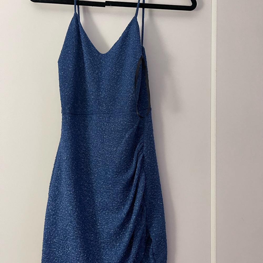 Windsor Sparkling Blue Backless Dress
